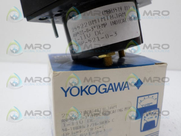 YOKOGAWA 255220MTMT8JAM ASP-521-0-3 PANEL METER 50/100F 10/35C NSMP