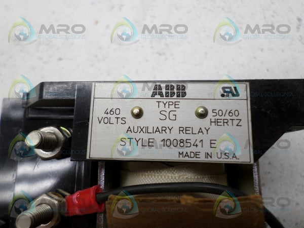 ABB SG 1008541E AUXILIARY RELAY NSNP