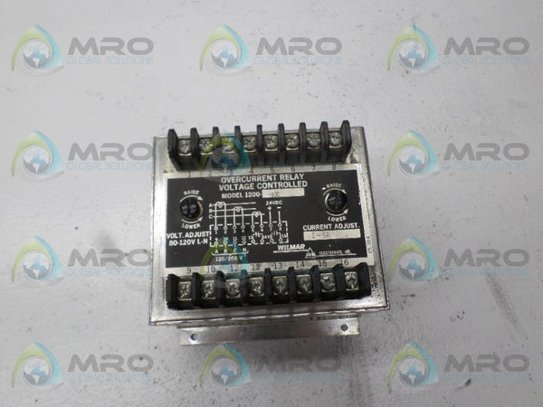 WILMAR 1200-4X OVERCURRENT RELAY 24VDC UNMP