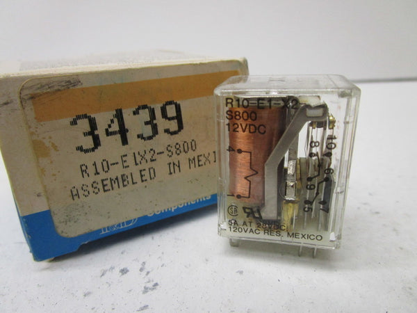 POTTER & BRUMFIELD R10-E1-X2-S800 RELAY 12VDC NSMP