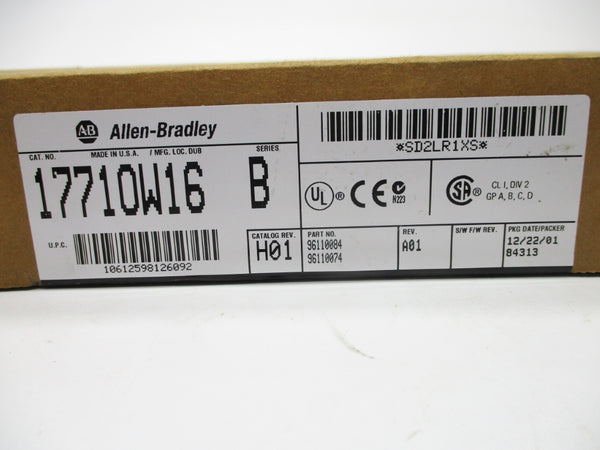 ALLEN BRADLEY 1771-OW16 SER. B DATE: 2001 NSFS
