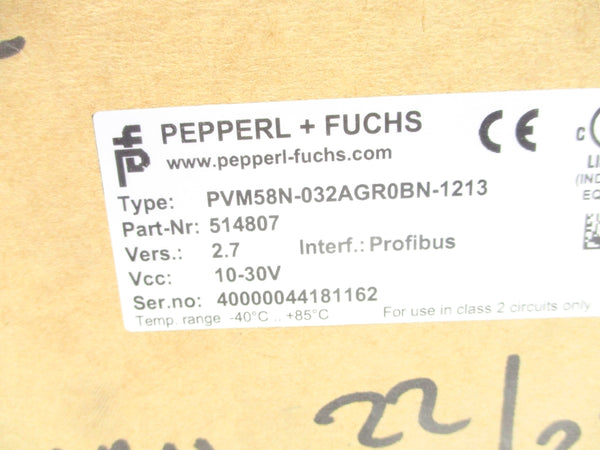 PEPPERL+FUCHS PVM58N-032AGR0BN-1213 514807 NSMP