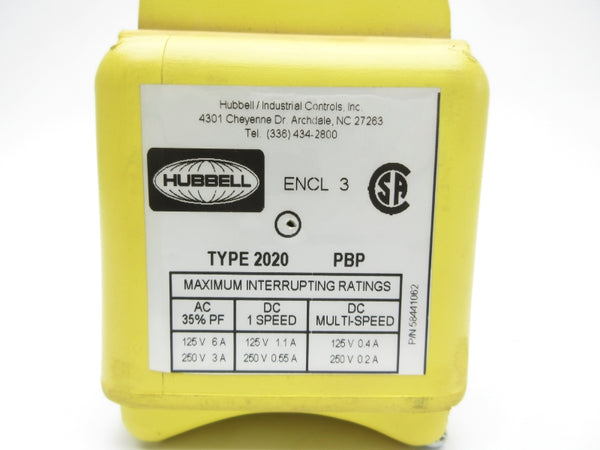 HUBBELL TYPE 2020 PBP 4-BUTTON NSNP