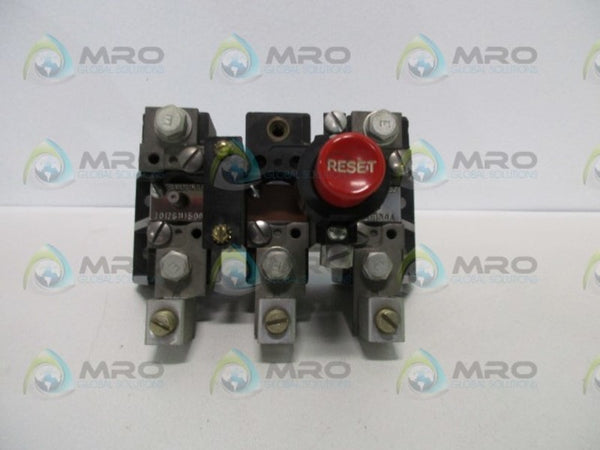 CUTLER HAMMER 10-1430-9 RELAY W/ PUSHBUTTON RESET UNMP