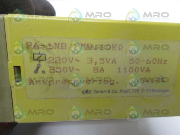 PILZ PA-1NB/FMB:10KQ SAFETY RELAY UNMP