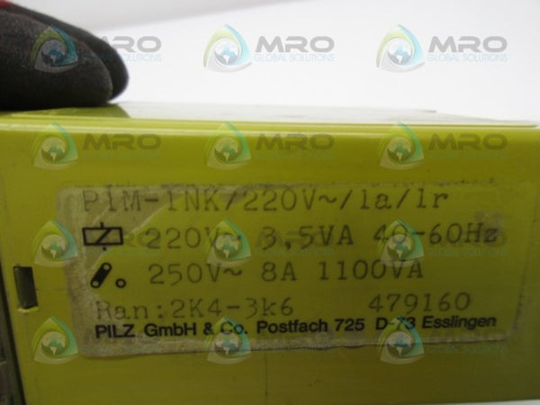 PILZ P1M-1NK/220V/1A/1R SAFETY RELAY UNMP