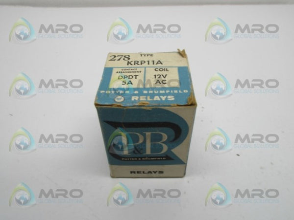 POTTER & BRUMFIELD KRP11A RELAY NSMP