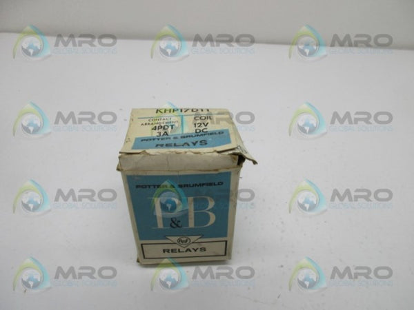 POTTER & BRUMFIELD KHP17D11-12VDC RELAY NSMP