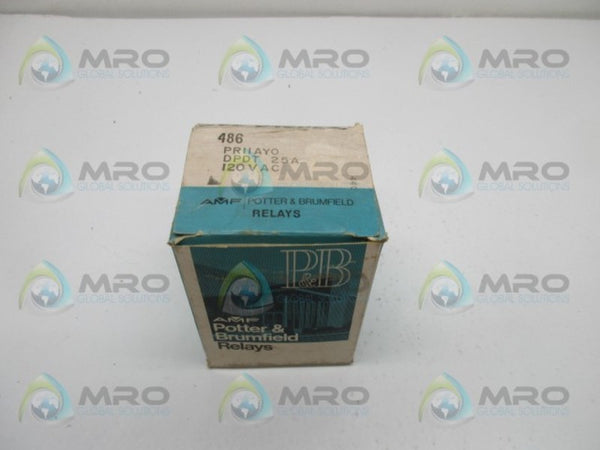 POTTER & BRUMFIELD PR11AY0-120VAC POWER RELAY NSMP