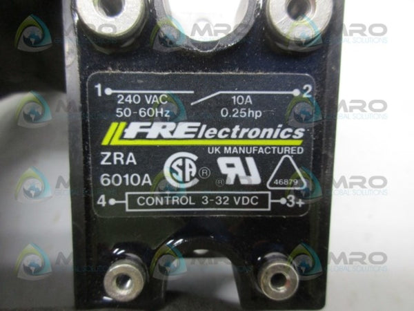 FR ELECTRONICS ZRA-6010A SOLID STATE RELAY  NSNP