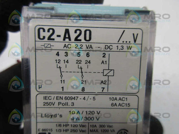 RELECO C2-A20 RELAY 120-125VDC UNMP