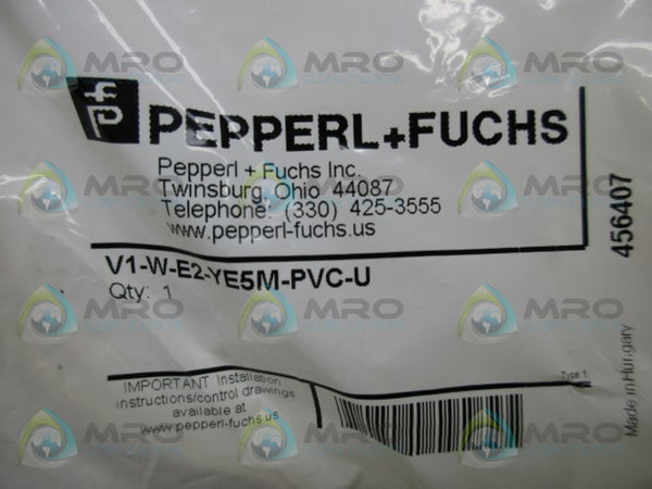 PEPPERL+FUCHS V1-W-E2-YE5M-PVC-U CABLE CONNECTOR NSMP