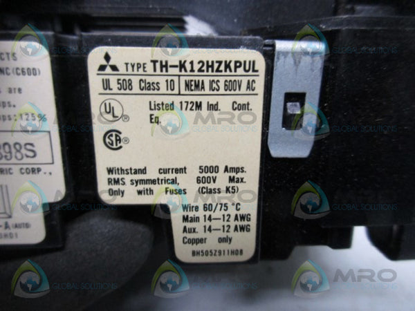 MITSUBISHI TH-K12HZKPUL THERMAL OVERLOAD RELAY  NSMP