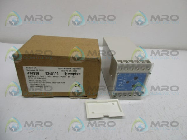 CROMPTON 252-PHOU-PQBX-C6-EA POWER TRIP RELAY 120V NSMP