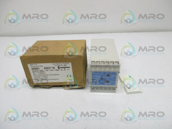 CROMPTON 252-PVCU-PQBX-C6-EA-T1 POWER TRIP RELAY NSMP