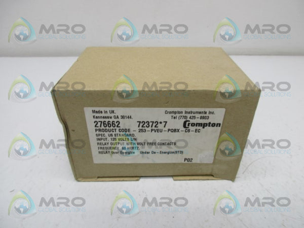 CROMPTON 252-PVEU-PQBX-C6-EC POWER TRIP RELAY NSMP