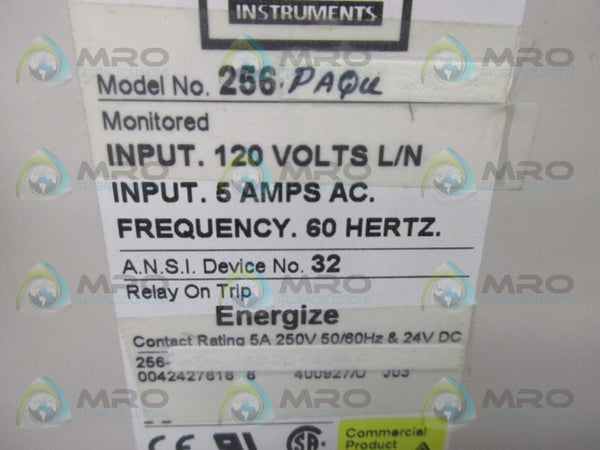CROMPTON 256-PAQU POWER TRIP RELAY NSNP