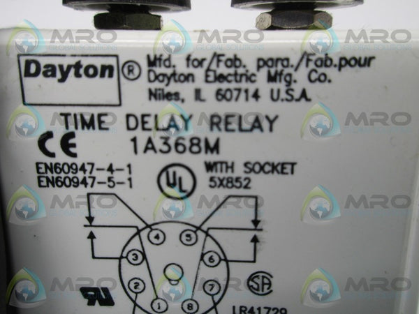 DAYTON 1A368M TIME DELAY RELAY NSMP