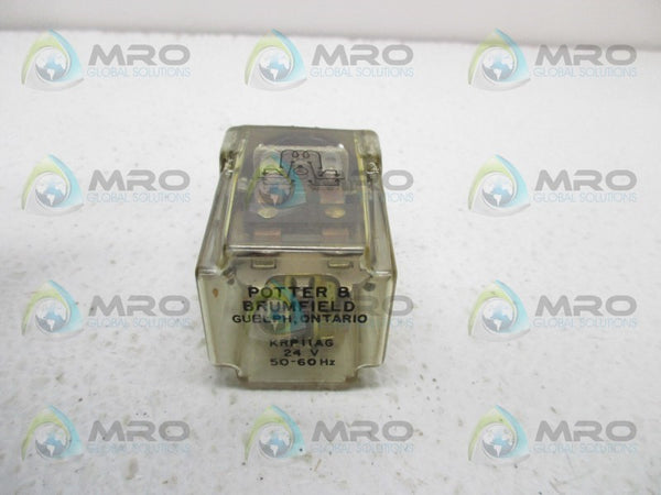 POTTER & BRUMFIELD KRP-11AG-24 RELAY 24V NSNP