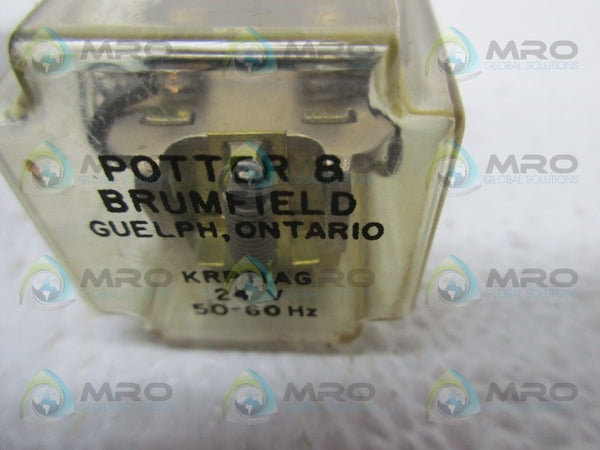 POTTER & BRUMFIELD KRP-11AG-24 RELAY 24V NSNP