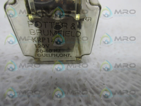 POTTER & BRUMFIELD KRP-14A-120 RELAY 120V NSMP