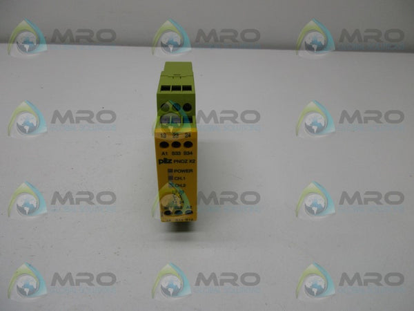 PILZ PNOZX2-24VAC/DC2N/O SAFETY RELAY NSNP