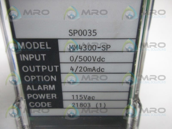 WILKERSON INSTRUMENT MM4300-SP TRANSMITTER RELAY  NSMP