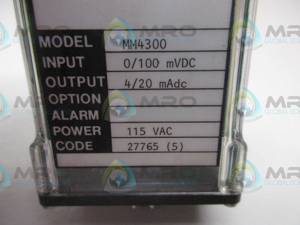 WILKERSON MM4300 RELAY MODULE 0/100VDC 4/20MADC  UNMP