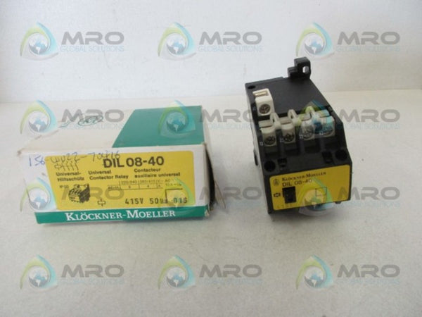 KLOCKNER MOELLER DIL08-40 CONTACTOR RELAY 415V NSMP