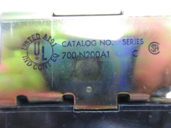 ALLEN BRADLEY RELAY 700-NA40 SER.B / 700-N200A1 SER. C  UNMP