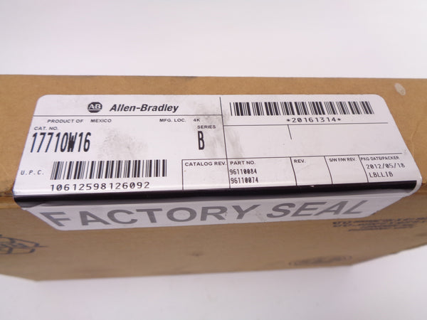 ALLEN BRADLEY 1771-OW16 SER. B DATE: 2012 NSFS