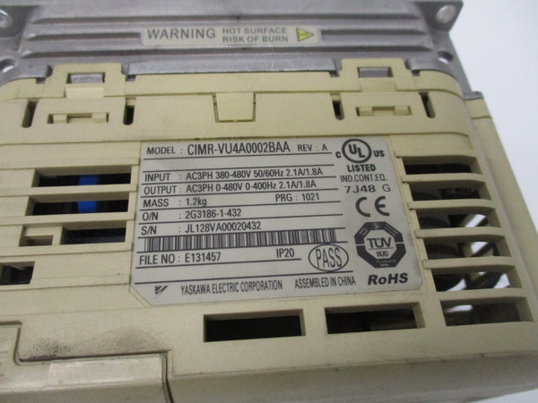YASKAWA ELECTRIC CIMR-VU4A0002BAA UNMP