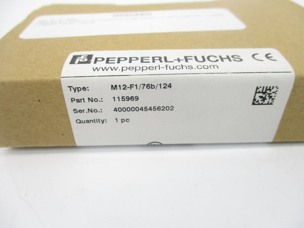 PEPPERL+FUCHS M12-F1/76B/124 115969 NSMP