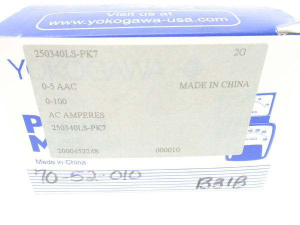 YOKOGAWA 250340LS-PK7 0-100AC NSMP