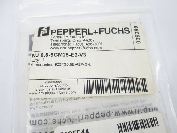 PEPPERL+FUCHS NJ0.8-5GM25-E2-V3 NSMP