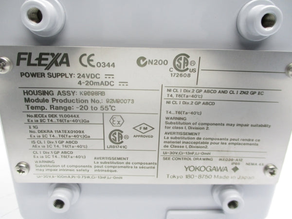 YOKOGAWA FLXA21-D-E-D-EA-P1-NN-A-N-LA-N-NN/UM 24VDC NSMP