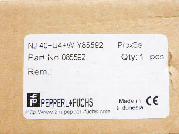 PEPPERL+FUCHS NJ40+U4+W-Y85592 085592 NSMP