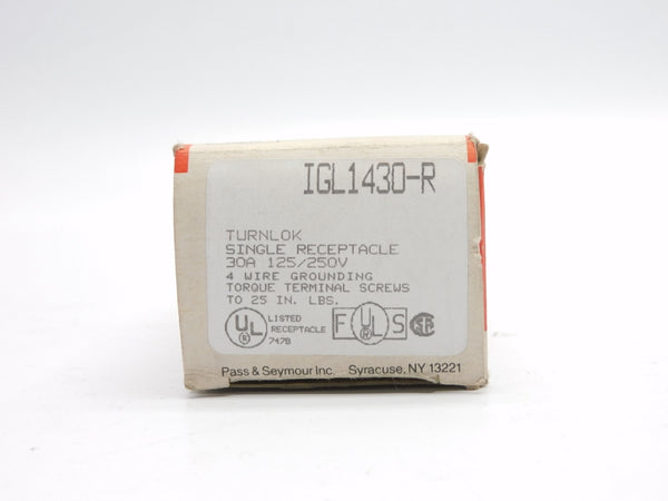 PASS&SEYMOUR LEGRAND IGL1430-R 125-250V 30A NSMP