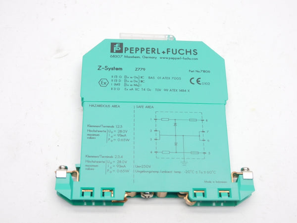 PEPPERL+FUCHS Z779 071806 250V NSMP