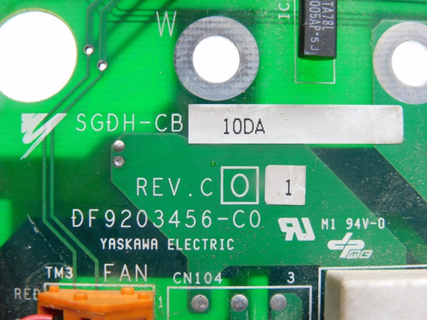 YASKAWA SGDH-CB10DA DF9203456-C0 REV. C01 UNMP