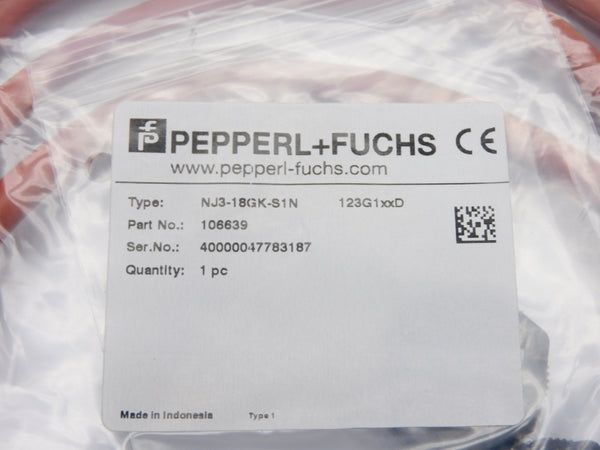 PEPPERL+FUCHS NJ3-18GK-S1N 106639 NSMP