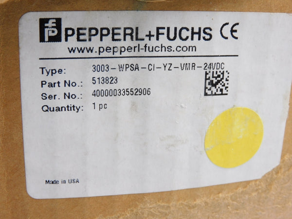 PEPPERL+FUCHS 3003-WPSA-CI-YZ-VMR-24VDC 513823 NSMP
