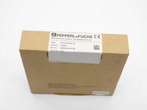 PEPPERL+FUCHS KFD2-CD-EX1.32 104204 NSFS