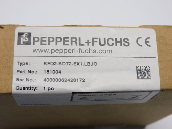 PEPPERL+FUCHS KFD2-SOT2-EX1.LB.IO 181004 NSFS