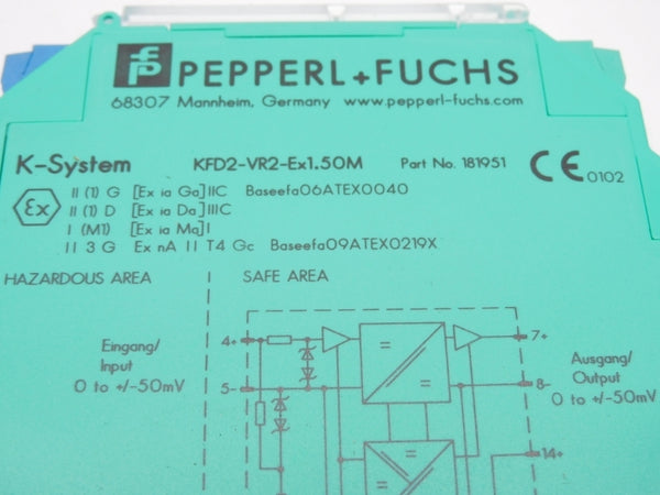 PEPPERL+FUCHS KFD2-VR2-EX1.50M 181951 19-30VDC NSMP