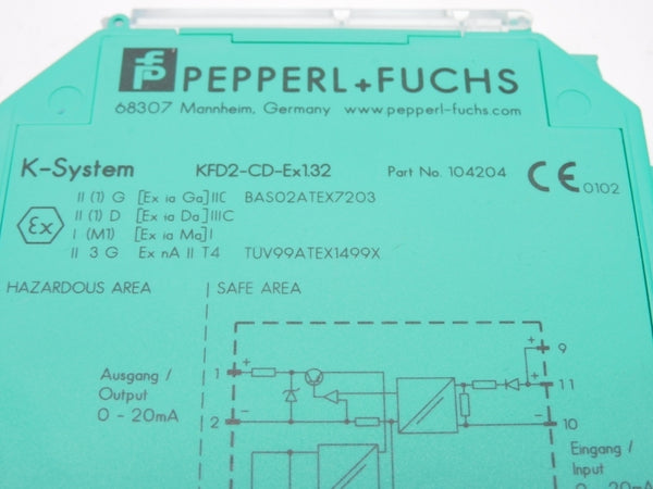 PEPPERL+FUCHS KFD2-CD-EX1.32 104204 20-35VDC NSMP
