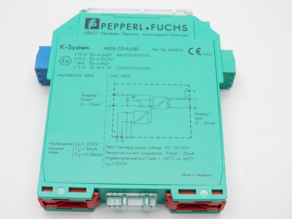 PEPPERL+FUCHS KFD2-CD-EX1.32 104204 20-35VDC NSMP