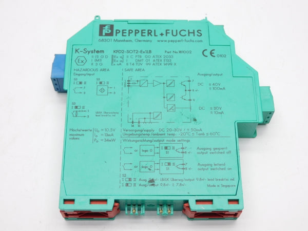 PEPPERL+FUCHS KFD2-SOT2-EX1.LB 181002 20-30VDC UNMP