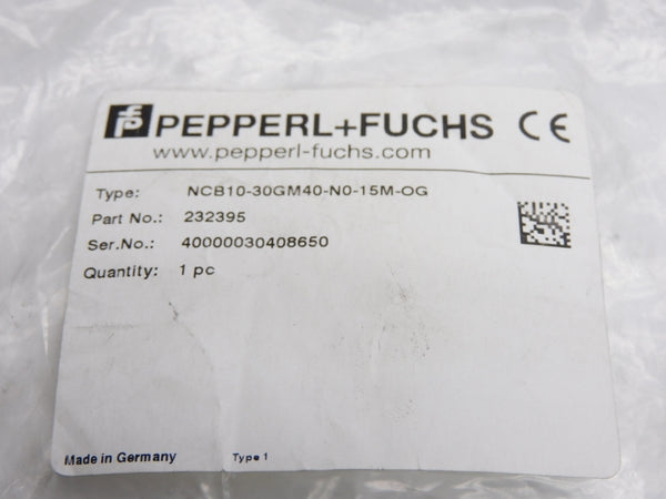 PEPPERL+FUCHS NCB10-30GM40-N0-15M-OG 232395 8,2VDC NSMP