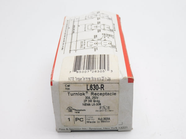 PASS&SEYMOUR LEGRAND L630-R 250V 30A NSMP